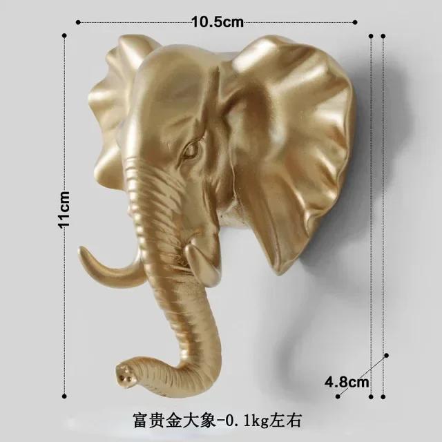 Animal Head Wall Hooks Horse Giraffe Elk Elephant Coat Hat Rack Decorative Wall Hanger Bathroom Bedroom Home Decor Accessories