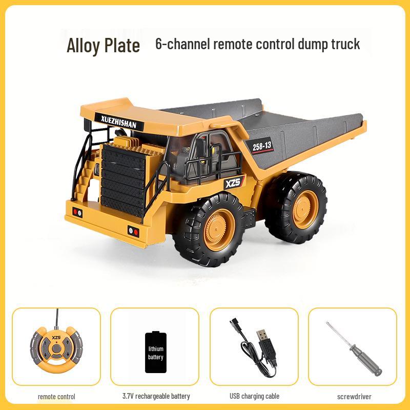 Kids' RC Excavator & Construction Vehicles: Dump Truck, Bulldozer, Loader