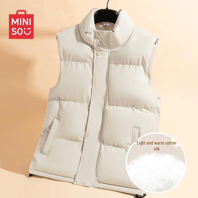 

MINISO Men s Autumn/Winter Insulated Stand Collar Vest 2XL