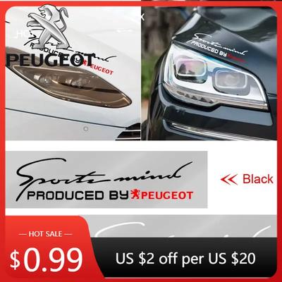 Car Sticker Car Reflective Headlight Eyebrow Decoration Sticker Decal For Peugeot 206 307 308 3008 207 208 407 508 2008 107 106