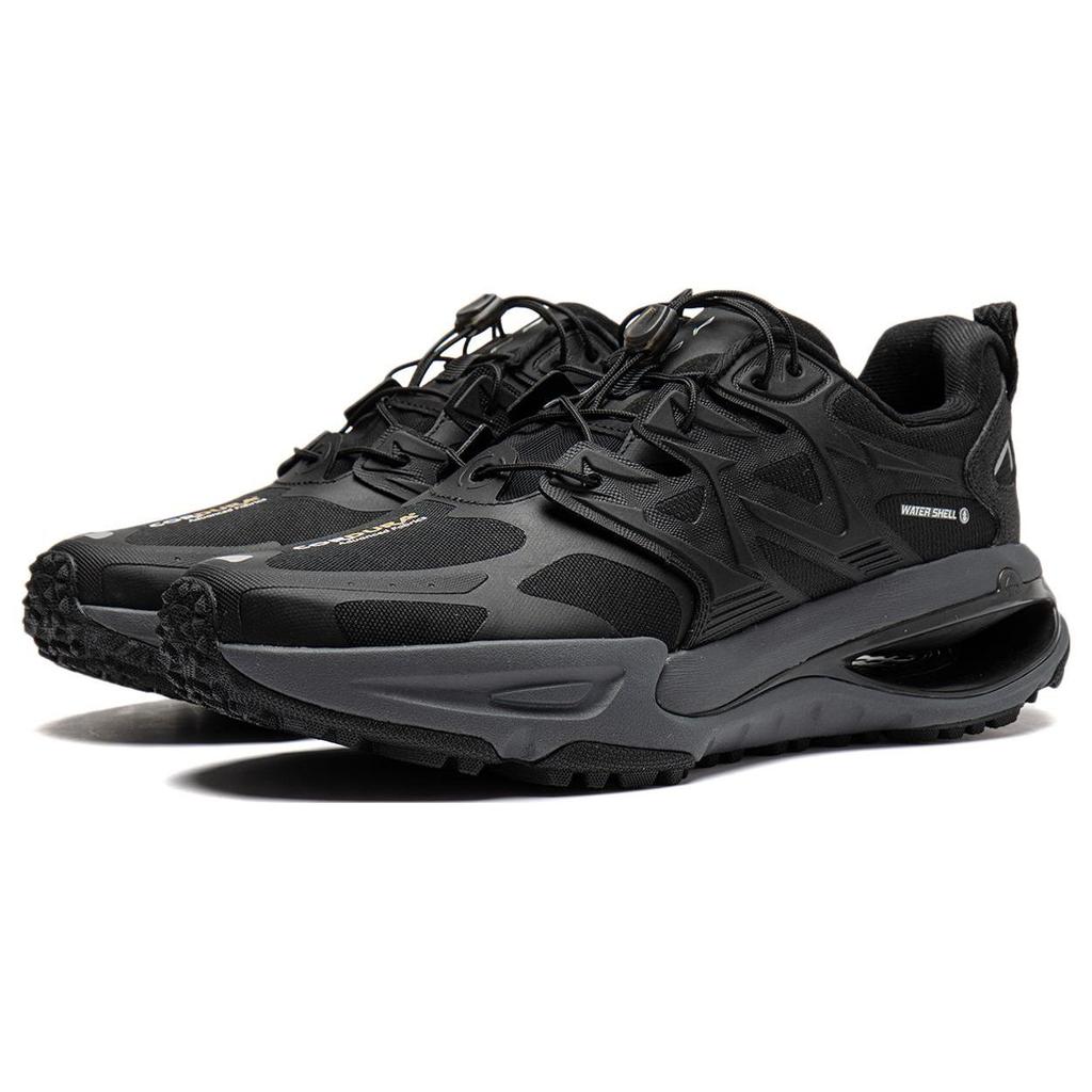 Li Ning Yi Jie Cushioning Slip Resistant Abrasion Resistant Low Top Running Shoes Men's Black ARNT005-1
