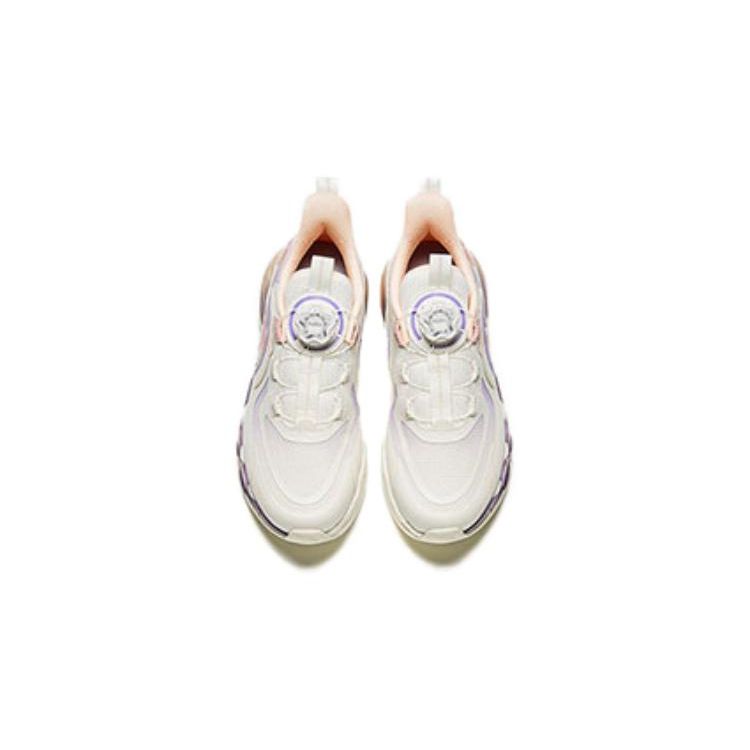 Anta Kids Energy Ring Comfortable Trendy Non-Slip Wear-Resistant Low-Top Running Shoes Kids Running Shoes White Pink Purple 322345512-1