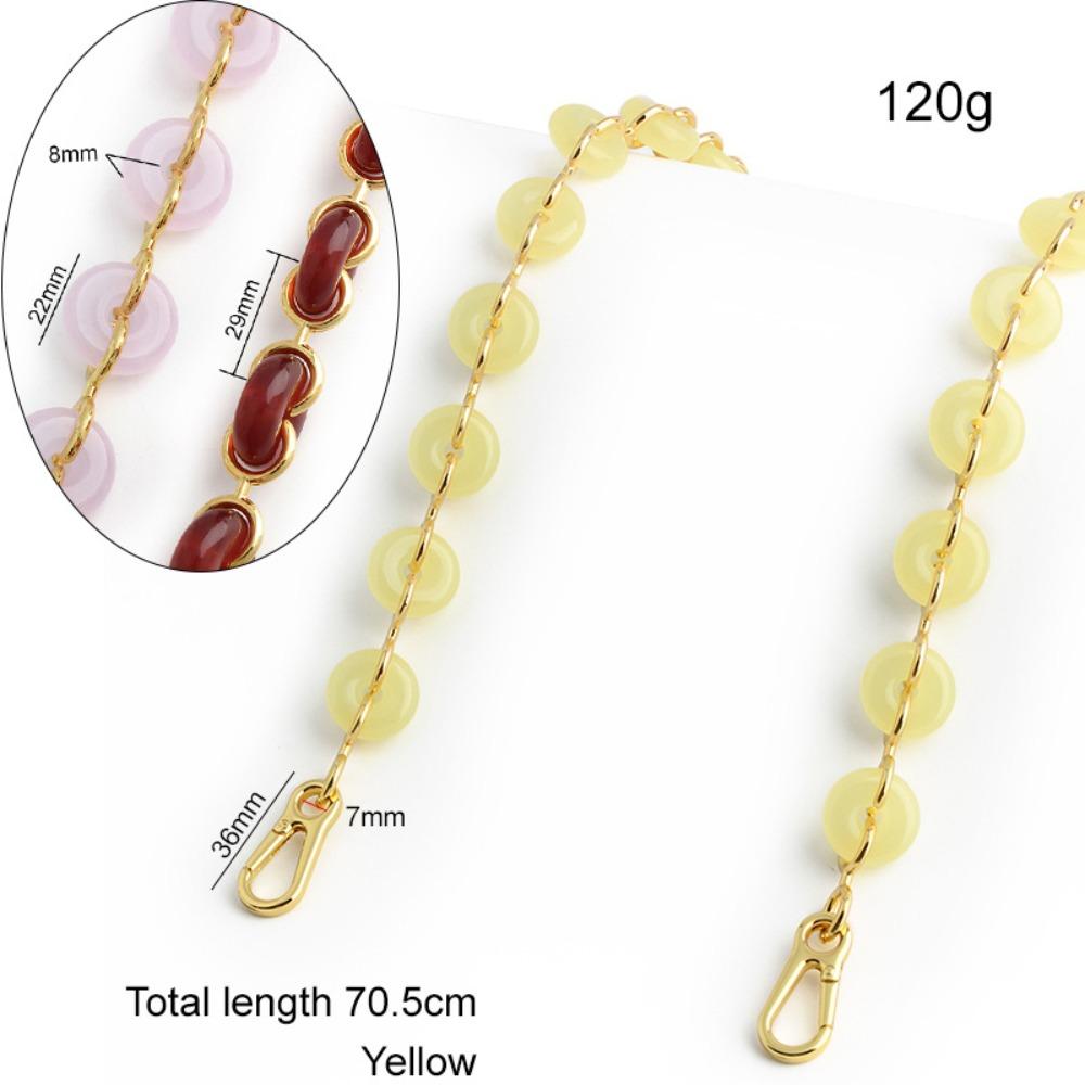 Сумка-цепочка с пончиком Запасной плечевой ремень Акриловая сумка Декоративная цепочка Цепочка через плечо Женская Style 1