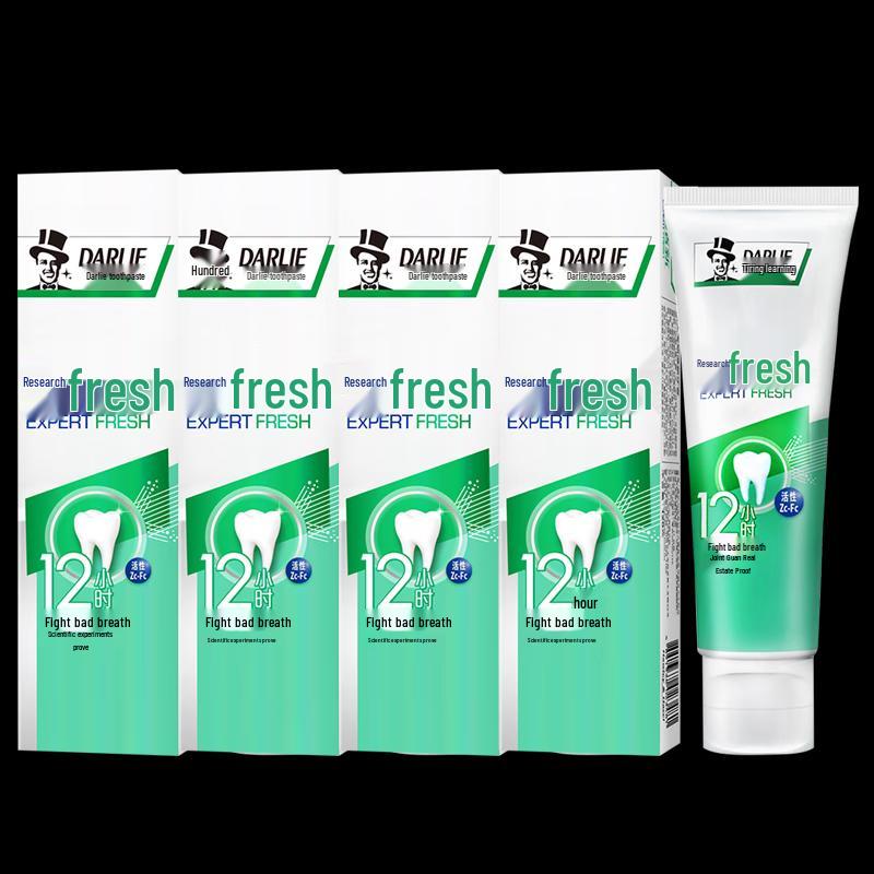 Darlie Fresh Breath & Gum Protection Fluoride Toothpaste 4-Pack