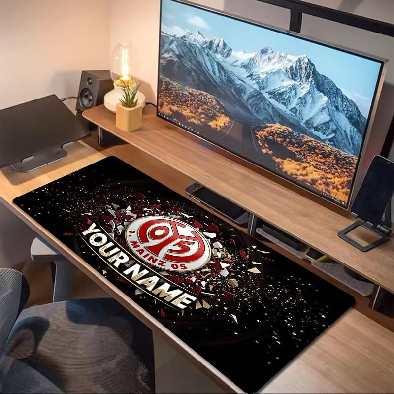 Mainz Print Cushion Non-slip Laptop Tablet Big Mousepad XXL Mat Mini PC Playmat With Lock edge