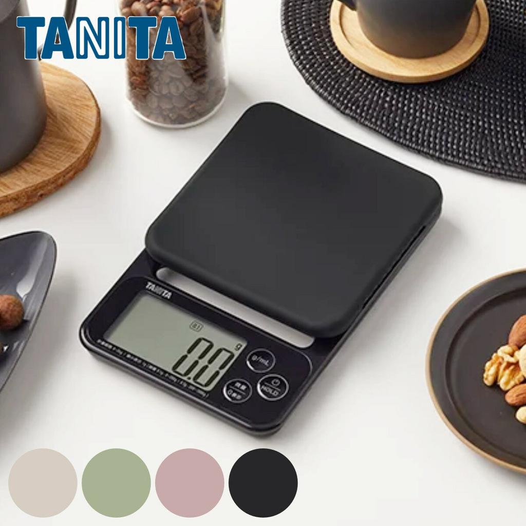 Tanita Kitchen Scale 2kg mL Mode Silicone Cover Digital Cooking (Tanita Measuring Bowl 0.1g Unit Milk Water Capacity Large Display Tare Function Tool)