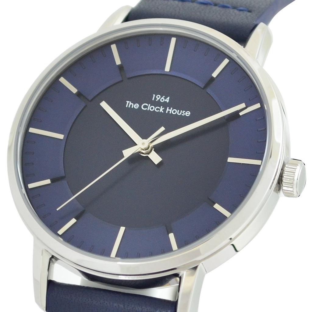 [The Clock House] Casual Simple Analog Waterproof Watch Stylish MCA5002-NV1B Men's Blue