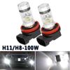 H9 Led H7 H11 9005 HB3 9006 HB4 100W 6000K Super White LED Fog Light Car Anti Fog Light Bulb Foglamps Led Headlight