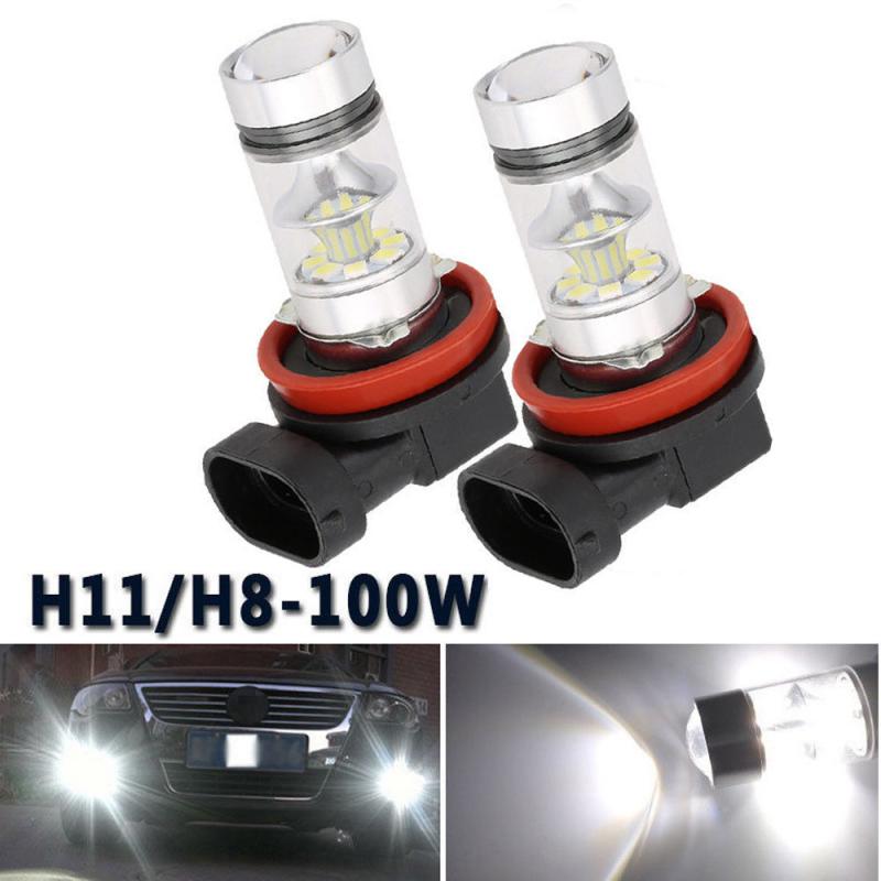 H9 Led H7 H11 9005 HB3 9006 HB4 100W 6000K Super White LED Fog Light Car Anti Fog Light Bulb Foglamps Led Headlight