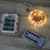 5M/16.4ft 50 LEDs Fairy Lights Copper Wire Lamp Christmas String Light 8 Lighting Modes with Remote Control 3 * AA Cell Powered for Wedding Party