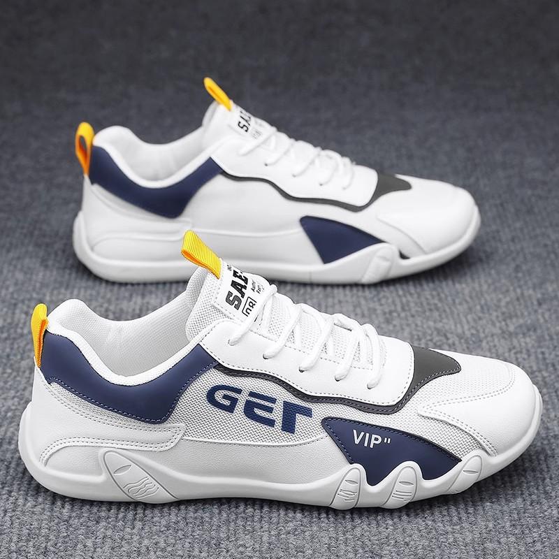 Fashion New flat casual shoes for spring and summer of 2025, comfortable and soft soled, anti slip running sports men's shoes
