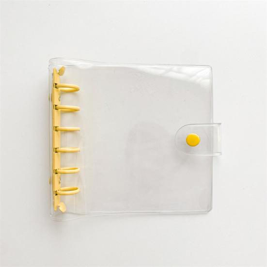 Waterproof Ledger Soft Cover Book A7/A6 Binder Clear A6 Budget Binder Soft Notebook Transparent Shell Office Supplies