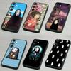 C-Cartoon H-Hayao Miyazaki Phone Case For Samsung S 25,24,23,22,30,21,10,9,Ultra,Plus,Lite,FE,4,5G Black Soft Case