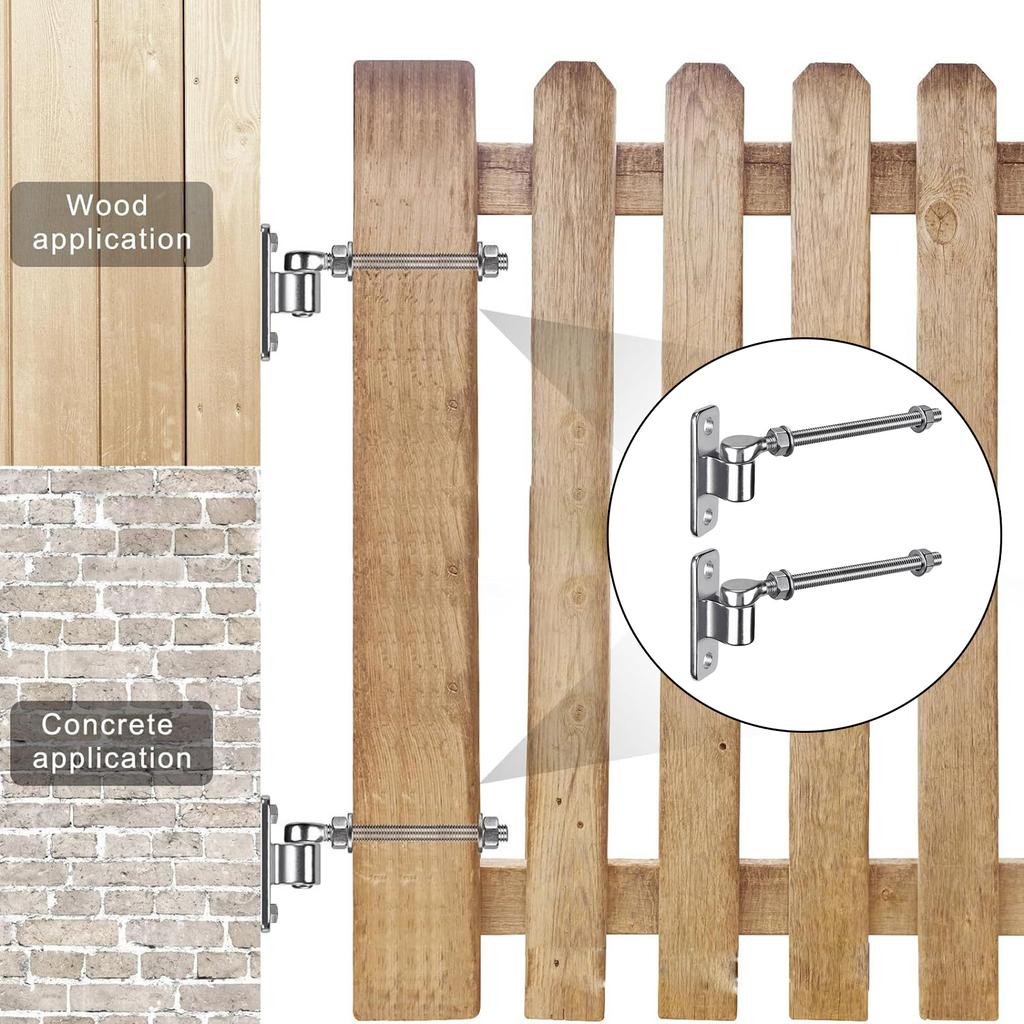 Steel Bolts Door Hinge Easy Install Gate Hinges Adjustable Bolt Hinges Heavy Duty Door Hinges for Various Doors & Gates
