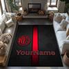 Ac Milan Customize Text Carpet Perfect for Kitchen Outdoor Dining Room Playrooms Anti-slip Rug Office home decor Perfect Gift for Women/Men