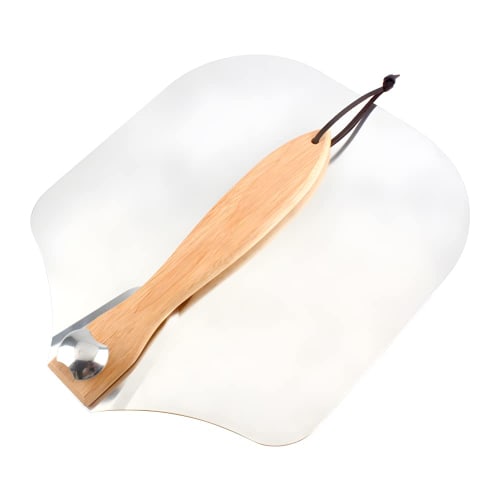 UPstore Pizza Peel/Shop, Large Size, Aluminum/Stainless Steel, Wooden Handle, Foldable/Removable, Cookware, Home/Commercial Use, Heat-Resistant, Spatu