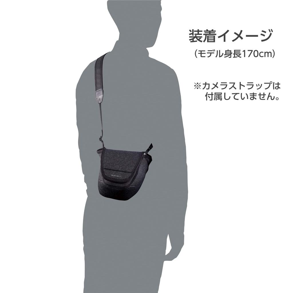 Hakuba Slim Fit Camera Case Neoprene Material for Compact SLR 02L, Cameras, Black, 2SP-SF-CC02LBL