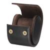 Uxcell Watch Travel Case, Single Slot, Portable Leather Watch Case, Unisex, with Removable Cushion, for Travel, Display, Home Storage, Coffee