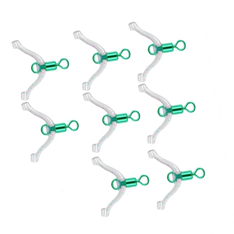 8pcs Subline Splitters Anti Entanglements Fishing Tackle Tying Tool Fishing Line Space Bifurcation Swivels Contactor
