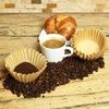 200pcs Coffee Filter Paper, Suitable For Coffee Machine Replacement Round Coffee Filter Paper, Disposable Paper Filter Paper