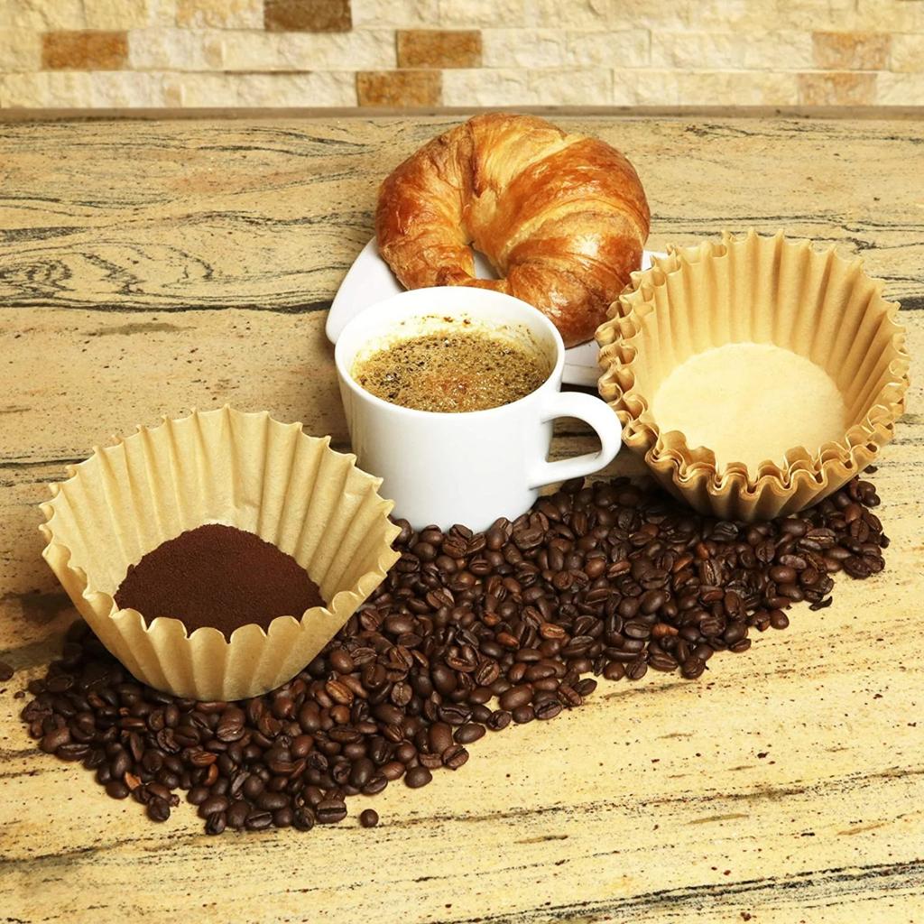 200pcs Coffee Filter Paper, Suitable For Coffee Machine Replacement Round Coffee Filter Paper, Disposable Paper Filter Paper