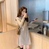 Red Knitted Dress Women's Autumn and Winter New Cheongsam Improved Festive Return Toast Dress Dress Dress