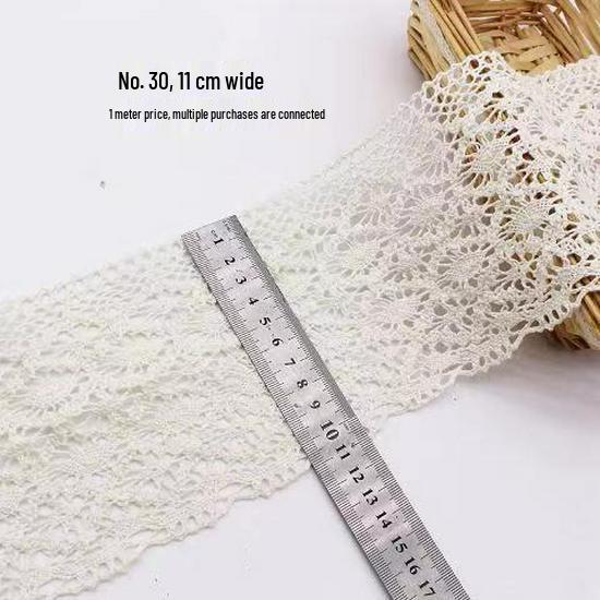 Non-Elastic Wide Lace Trim for Handmade DIY Projects