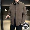 Mens Premium 50% Duck Down Puffer Jacket Black Oversized Workwear Style 2025 Lightweight Warm Coat