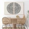 Neutral Geometric Circle Abstract Boho Black Brush Strokes Line Art Poster Print Canvas Painting Minimalist Wall Room Home Decor