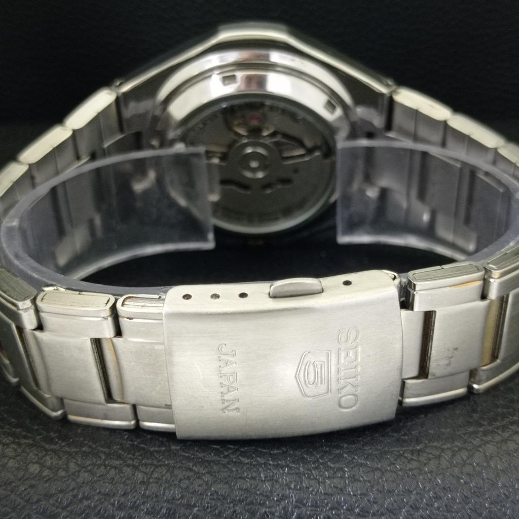 Echte Vintage SEIKO 5 AUTOMATIC 7S36B JAPAN Herrenuhr Original Zifferblatt a702416-5