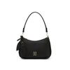 Daks Black Genuine Leather Dd Point Shoulder Bag