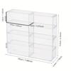 Transparent 4-Layer 8-Grid Toy Car Model Dustproof Display Case