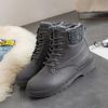 New Autumn and Winter Women's Plus Size Plus Velvet Martin Boots Anti-slip Thick Warm Snow Boots Ankle Boots
