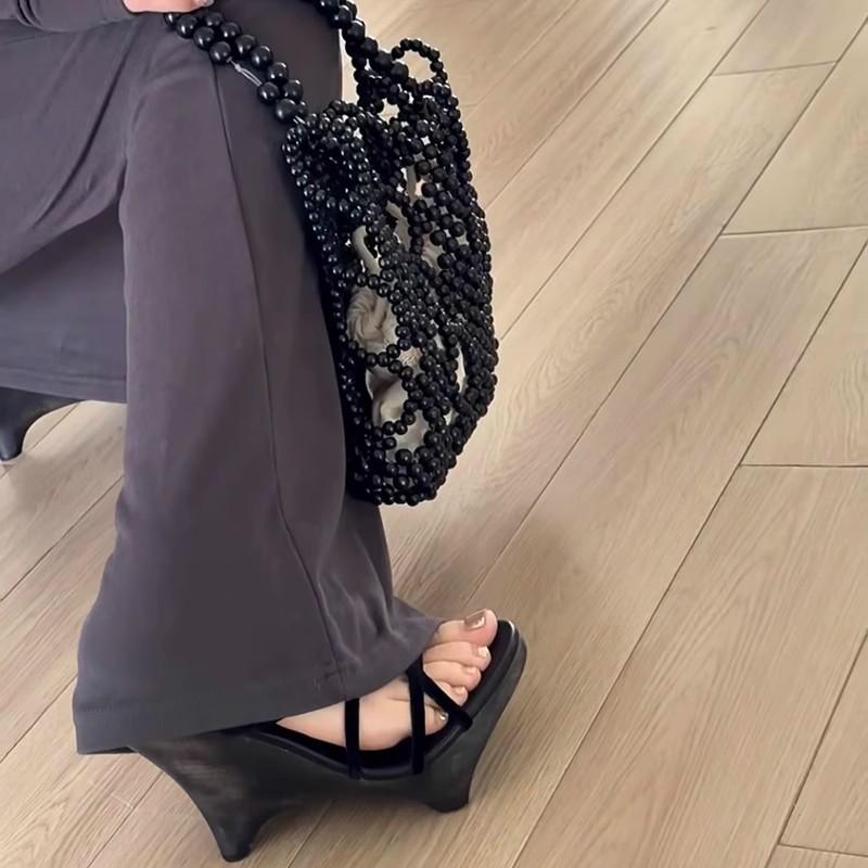 New Style Designer Super High Heels Slippers Women Sexy Heeled Sandals Fashion Shoes Summer Party Flip Flops Pumps Zapatos Mujer