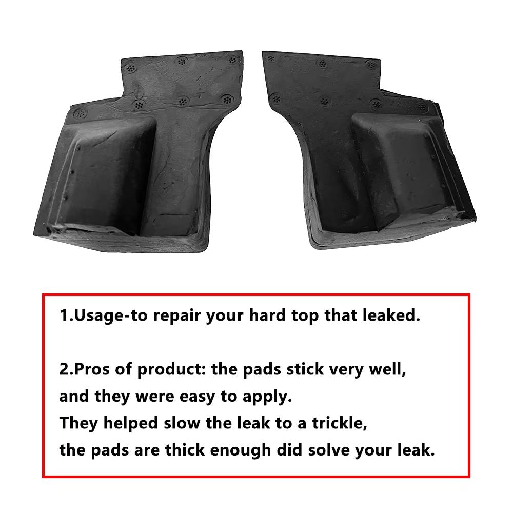 Hard Top Seal Kit for 2018-2025 Jeep Wrangler JL 12PCS  Rain Leakage Repair Interior Accessories Black