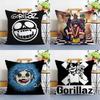 G-Gorillaz Band Pillow Case Square Double‑Sided Print Cushion Case For Sofa Home Bedchamber Decor Gift
