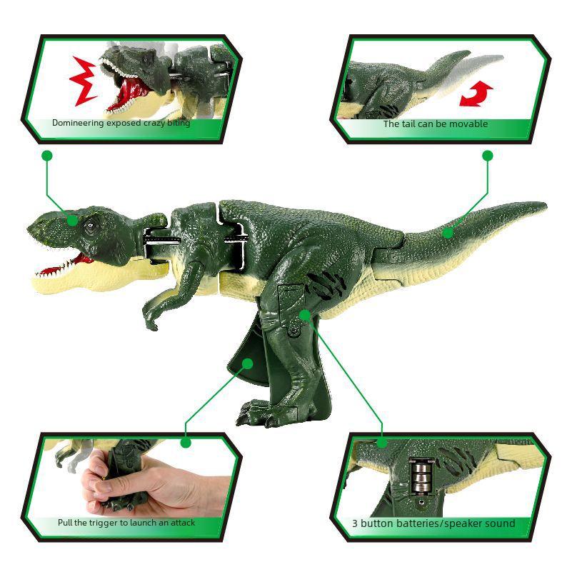 Tyrannosaurus Rex Large Handheld Sound Toy - Kids' Stress Relief & Fun Simulation
