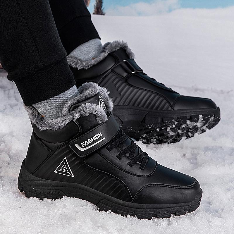 Women s Winter Waterproof High-Top Walking Shoes - Warm, Velvet-Lined, Perfect for Middle-Aged and Elderly 41