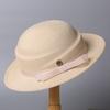 New French gentle fine-woven top hat spring and summer travel sun protection sun hat light luxury bow sun hat