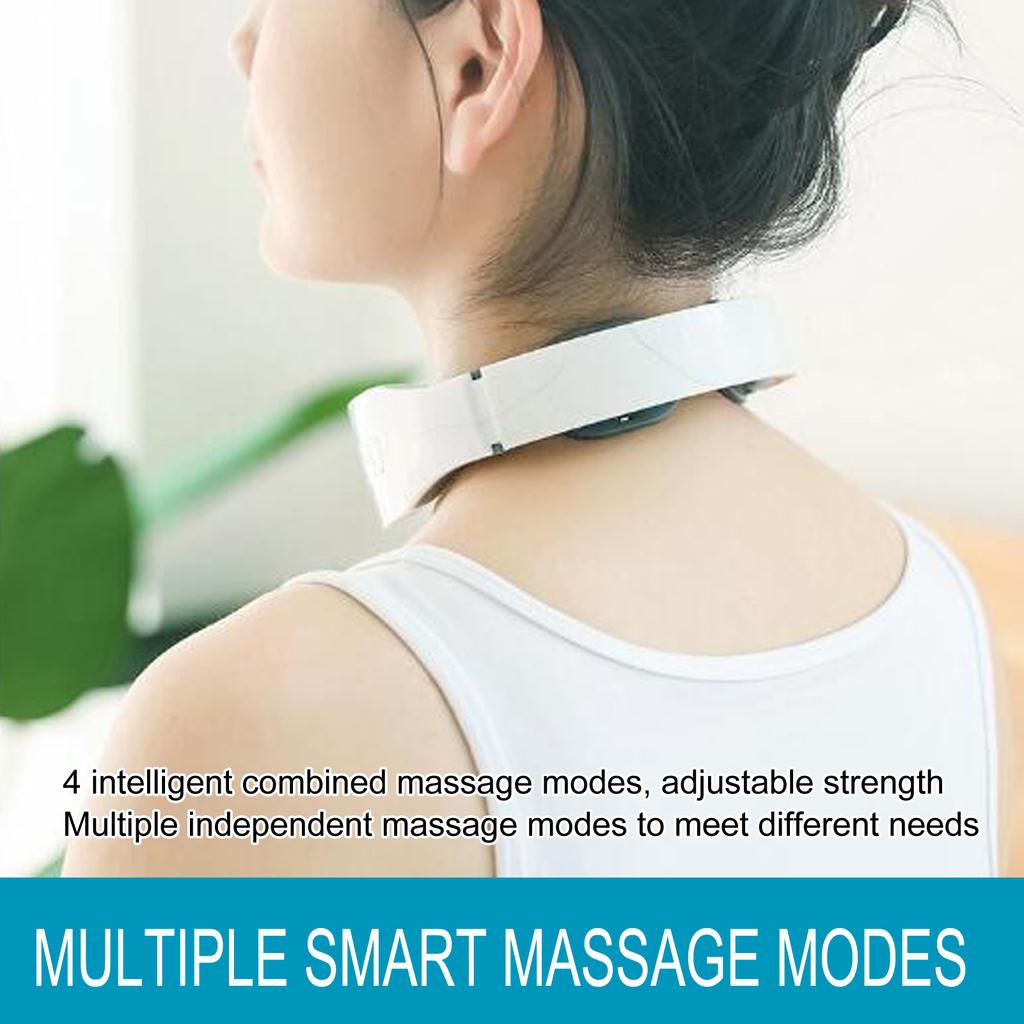 Electric Neck Massager Hot Compress Pulse Cervical Vertebra Massager Intelligent HealthCare