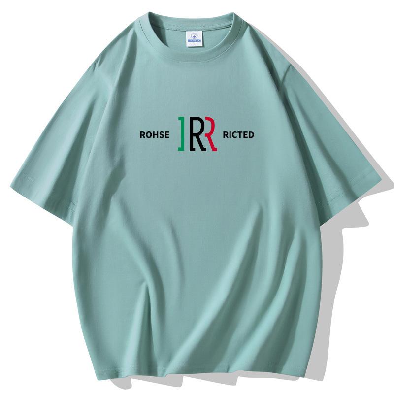 INS Fashion Men Large Size Loose Short Sleeves T-Shirt 100% Cotton