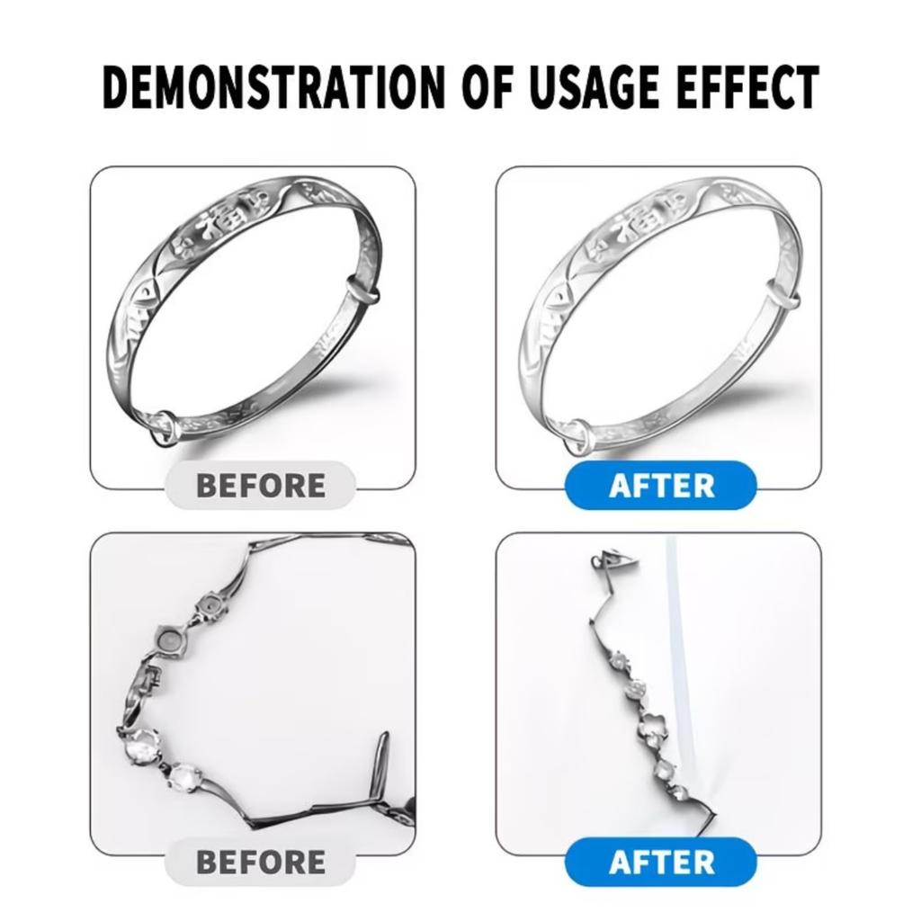 Jewelry Polish Effervescent Tablets for Cleaning and Restoring Shine Suitable for Various Jewelry Materials Easy To Use and Portable Container
