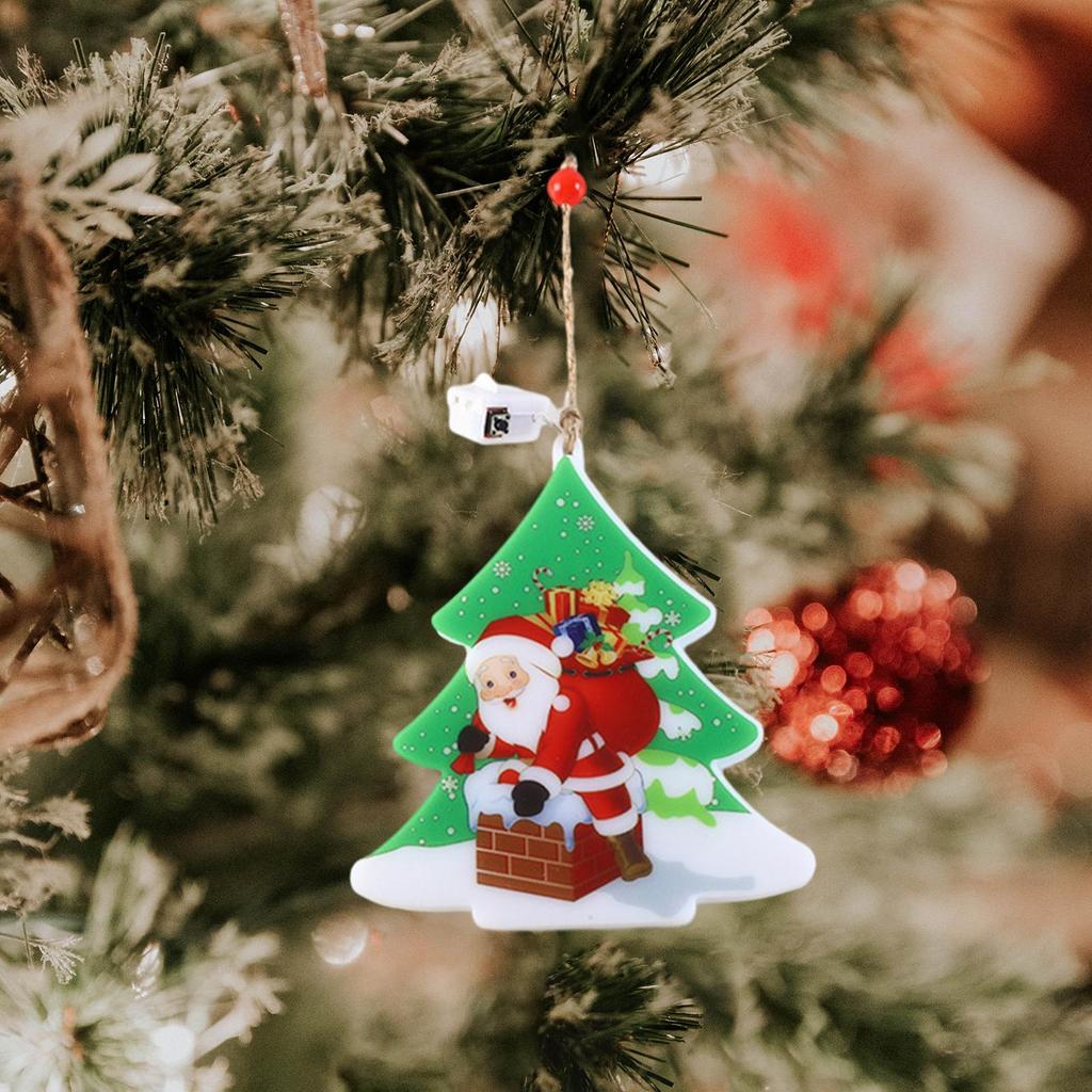 Christmas Decorative Light Christmas Tree Pendant for Patio Wedding Home