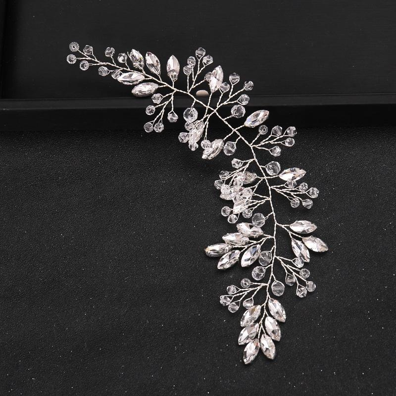 Silver Color Headband Crystal Hairband Tiara For Women Pageant Party Bridal Wedding Hair Accessories Jewelry Band Headband Gift