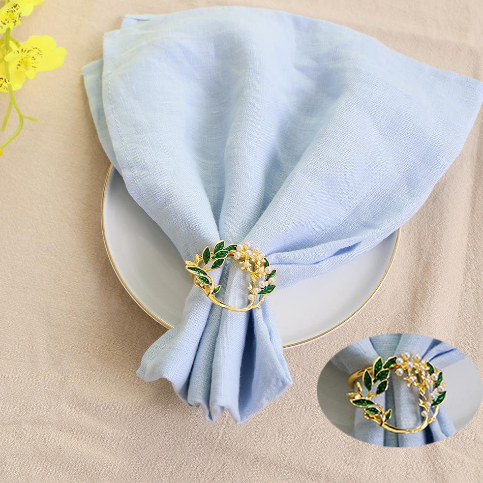 Linen Table Napkins Cloth Tea Cloth, 40x40cm Durable Towels for Dinning Party Wedding Decor