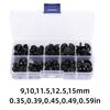 100pcs Plastic Plastic Crafts Black Toy Accessories Doll Accessories Doll Eyes  Sewing Accessories