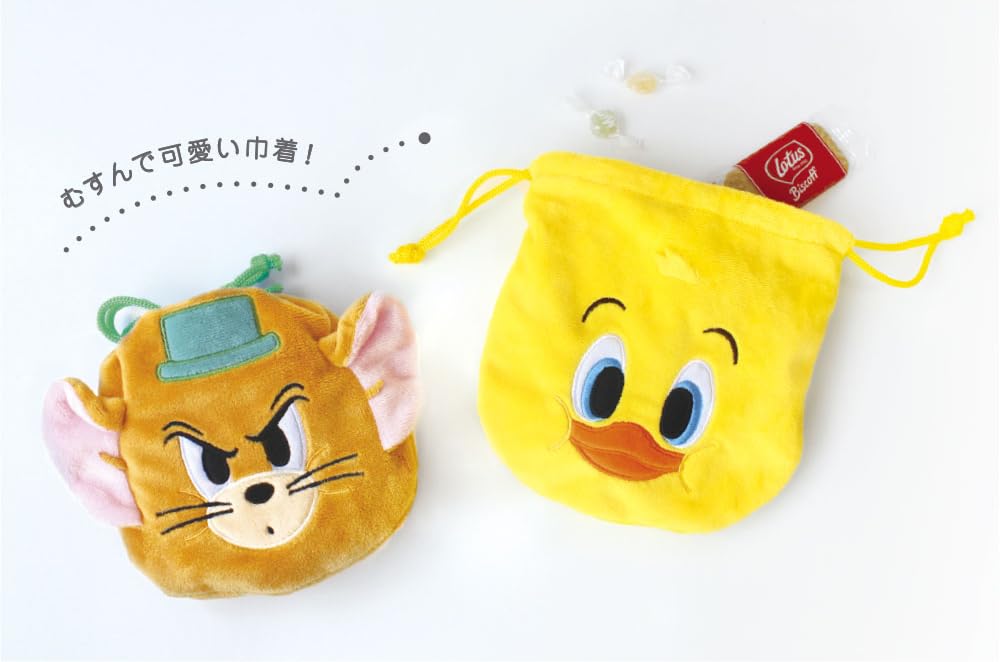 Factory Tom and Jerry Plush Drawstring Bag Muscle Tee's TJ-5530333MU