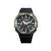 Casio Customized Watch Modified Series Charcoal Lava Waterproof Luminous Quartz Rubber Strap Unisex Black Dial GA-2100SU- GA-2100SU-1A