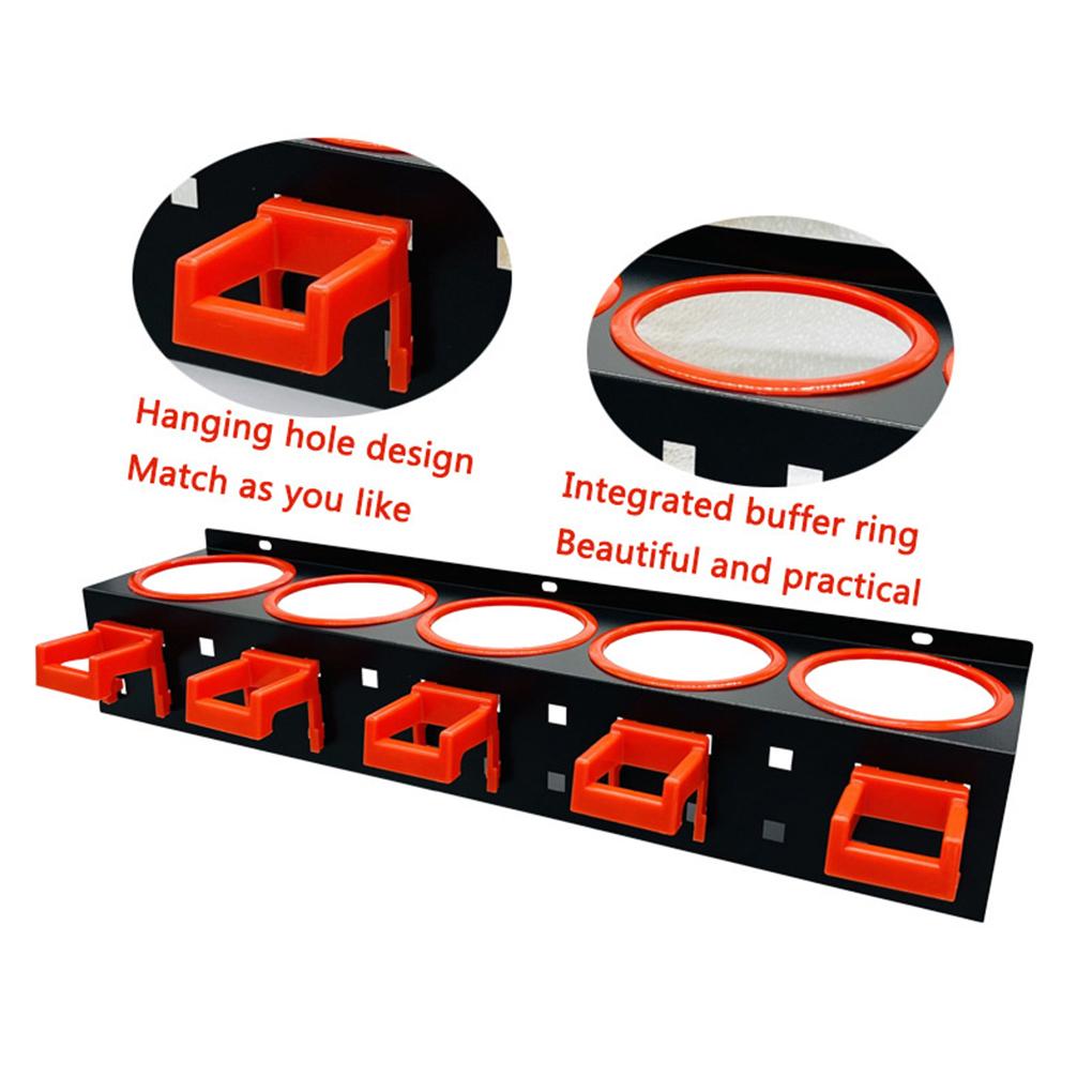 1 Stück Sprühflaschen-Aufbewahrungsregal Wandhalterung mit Haken Zubehör Sprühdosen-Organizer Display Hängend Garage Arbeitsplatz