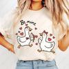 Be Mine Goose Creative Cute Cupid Unisex Cotton Shirts Valentines Day Clothes Fun Printed Tee Men Women Couples Matching Gift